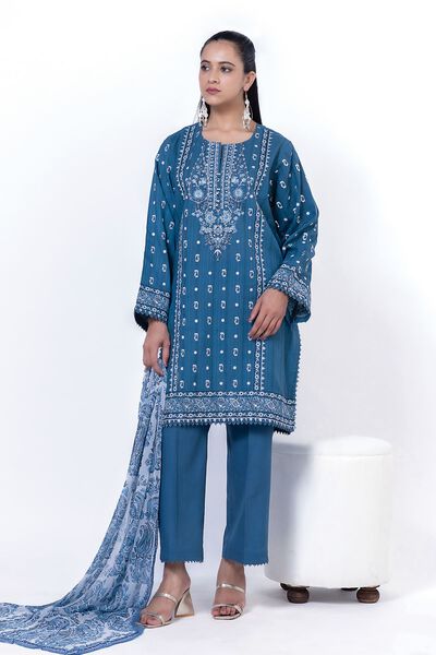 Embroidered | Cambric | Fabrics 3 Piece | GBP 27.50