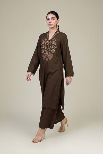 Embroidered | Raw Silk | Silk Solid Pants | GBP 30.00