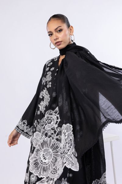 Embroidered | Cotton Net | Dupatta | GBP 25.00