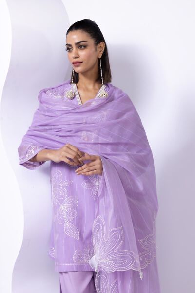 Embroidered | Cotton Zari Organza | Dupatta | GBP 7.50