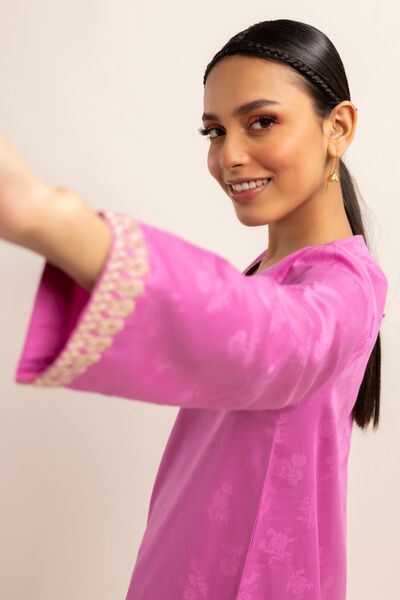Contemporary Kameez, PINK, hi-res