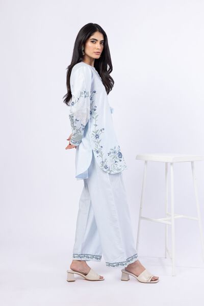 Embroidered | Raw Silk | Pants | GBP 20.00