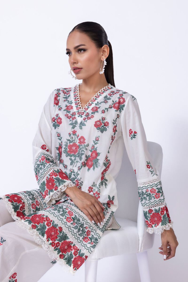 Embroidered | Cambric | Kurta | GBP 15.00