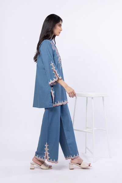 Embroidered | Linen Cotton | Pants | GBP 20.00