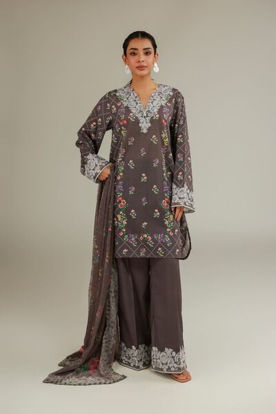 Embroidered | Cambric | Fabrics 3 Piece | GBP 40.00