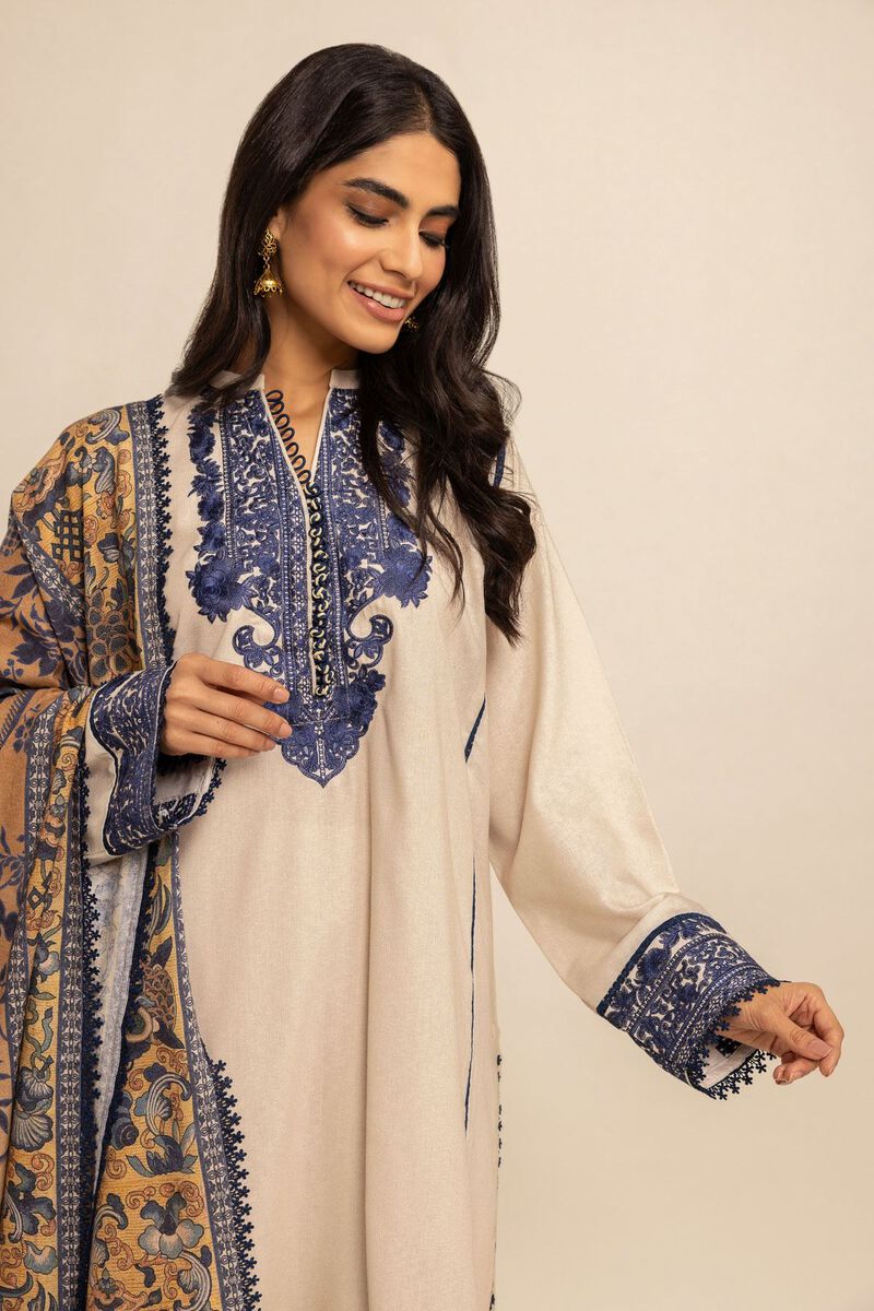 Embroidered | Karandi | Fabrics 3 Piece | null