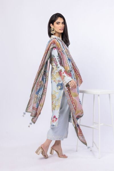 Embroidered | Russian Raw Silk | Pants | GBP 20.00
