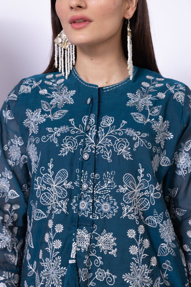 Embroidered | Paper Silk | Kurta | GBP 50.00