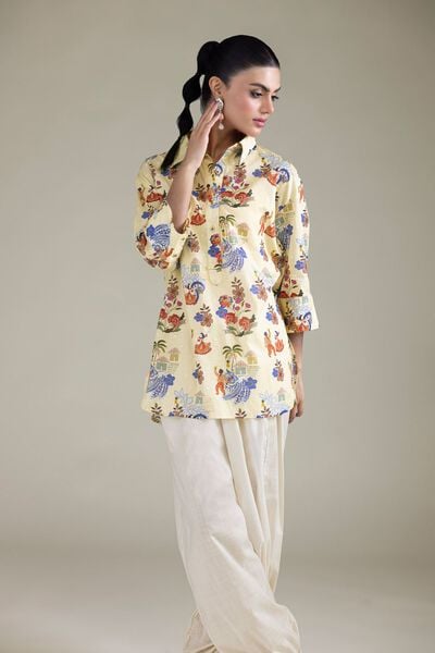 Embroidered | Cambric | Floral Cambric Shirt | GBP 25.00