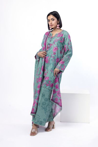 Printed | Textured Cotton | Tailored 3 Piece | GBP 40.00