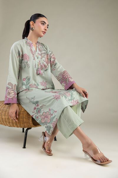 Printed | Cambric | Floral Cambric Kurta | GBP 30.00