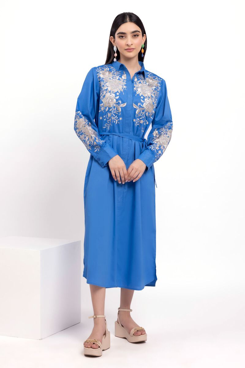 Embroidered | Cotton Viscose | Maxi Dress | null