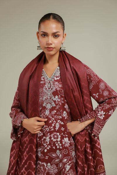 Embroidered | Polyester Silk | Geometric All-Season Dupatta | GBP 30.00