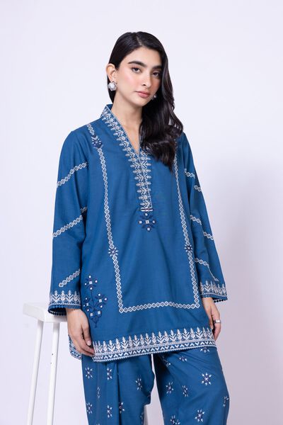 Embroidered | Dull Raw Silk | Kurta | GBP 15.00
