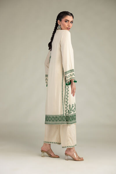 Embroidered | Raw Silk | Raw Silk Pants | GBP 30.00