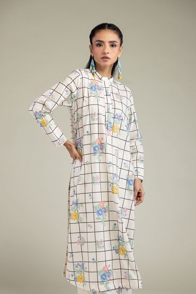 Printed | Cambric | Cambric Floral Kurta | GBP 10.00