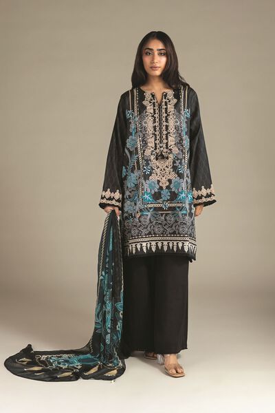 Embroidered | Satin | Fabrics 3 Piece | GBP 20.00