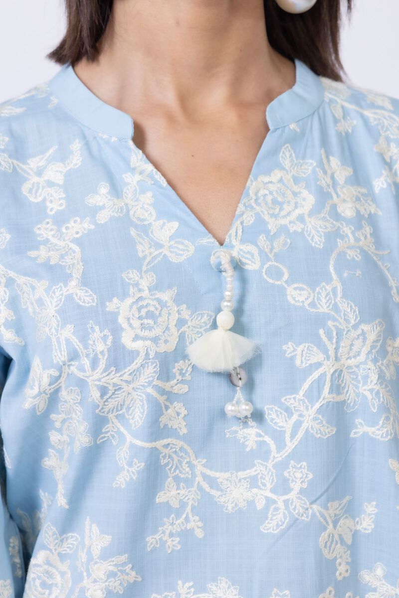 Embroidered | Crosshatch Poplin | Kurta | null