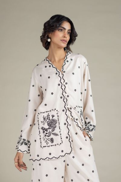 Embroidered | Viscose Crepe | Shirt | GBP 30.00