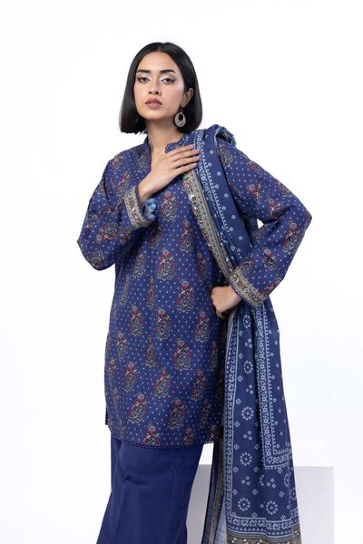 Printed | Textured Cotton | Tailored 3 Piece | GBP 40.00