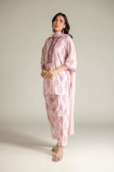 Embroidered | Cambric | Paisley Pink Shalwar | GBP 20.00