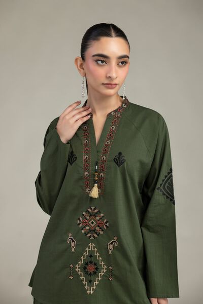 Embroidered | Textured Cotton | Textured Cotton Shirt | GBP 21.00