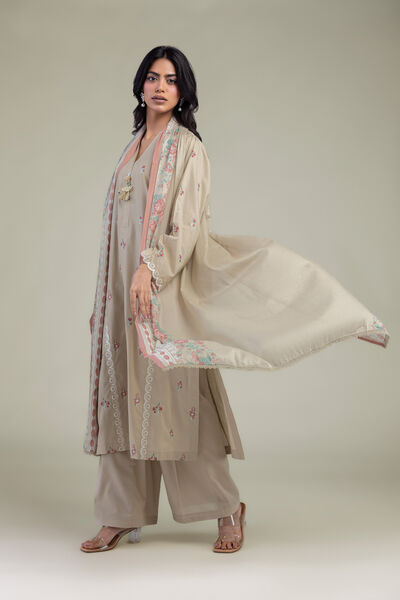 Embroidered | Lawn | Floral Cambric Dupatta | GBP 25.00