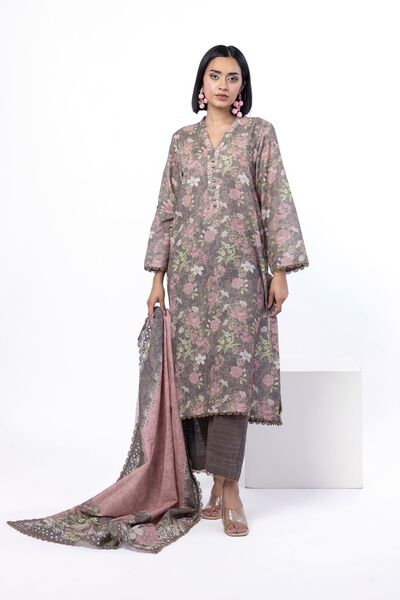 Printed | Textured Cotton | Tailored 3 Piece | GBP 40.00