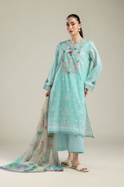 Embroidered | Cambric | Fabrics 3 Piece | GBP 40.00