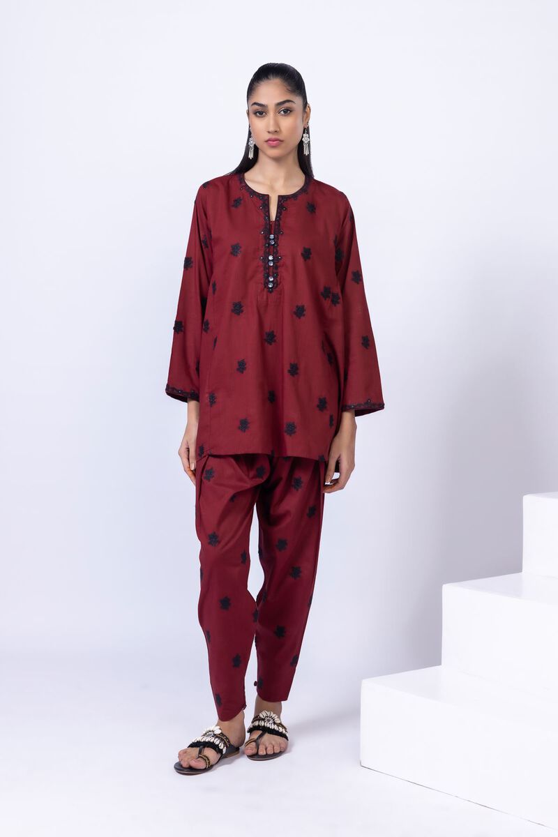 Embroidered | Crosshatch Poplin | Pants | GBP 6.00