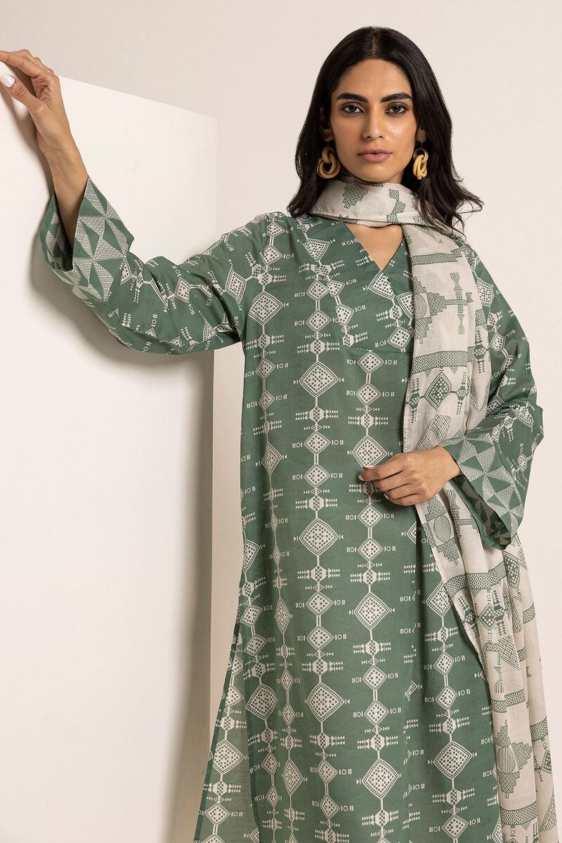 Printed Lawn | Top Dupatta | Fabrics 2 Piece | null