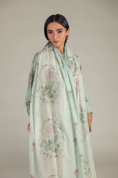 Printed | Lawn | Mint Lawn Dupatta | GBP 25.00