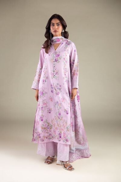 Embroidered | Raw Silk | Floral Embroidered Pants | GBP 30.00