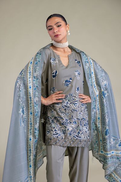 Embroidered | Raw Silk | Kurta | GBP 45.00