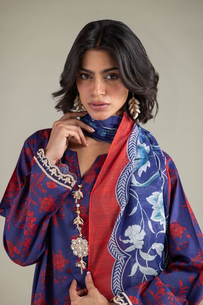 Embroidered | Cambric | Fabrics 3 Piece | GBP 24.50