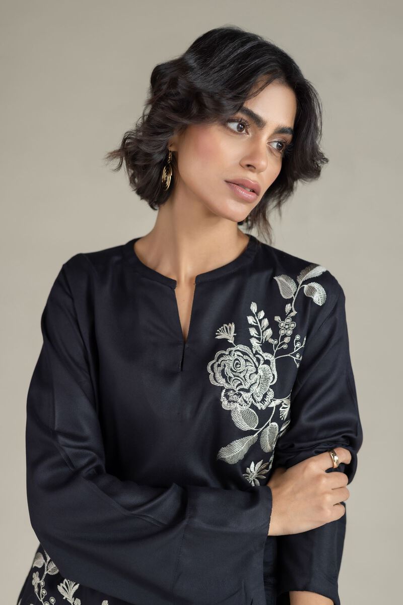 Embroidered | Viscose Crepe | Tunic | null