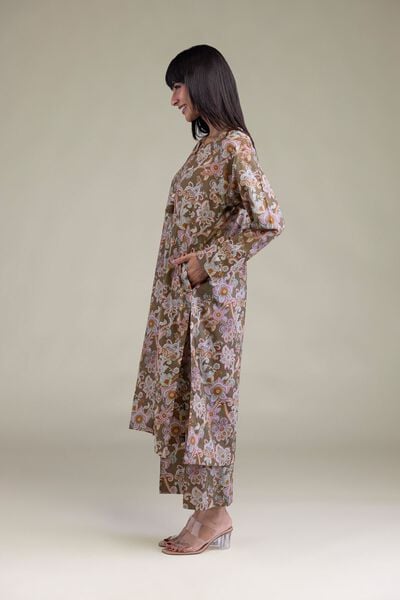 Printed | Cambric | Brown Cambric Pants | GBP 15.00