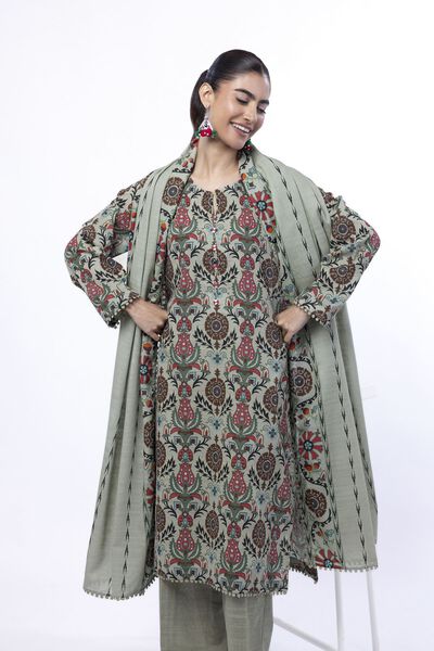 Printed | Light Khaddar | Tailored 3 Piece | GBP 40.00