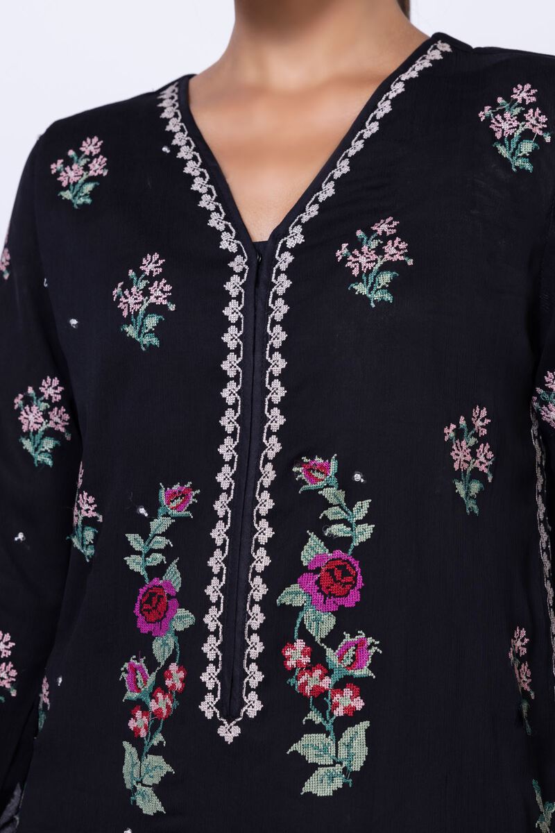 Embroidered | Polyester Crinkle Chiffon | Kurta | GBP 24.00