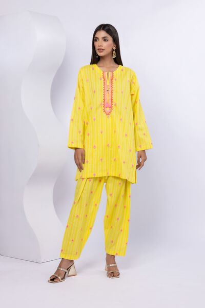 Embroidered | Lurex Stripes | Kurta | GBP 15.00