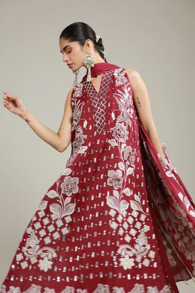 Dyed | Raw Silk | Co-ord 3 Piece | GBP 240.00