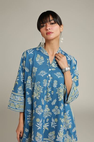 Printed | Cambric | Floral Cambric Kurta | GBP 30.00