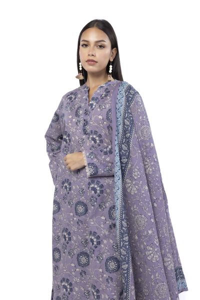 Printed | Khaddar | Tailored 3 Piece | GBP 40.00