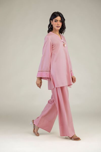 Embroidered | Lyocell | Pink Dyed Shalwar | GBP 25.00