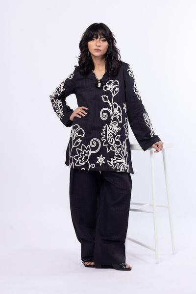 Embroidered | Double Layer Striped | Kurta | GBP 17.50