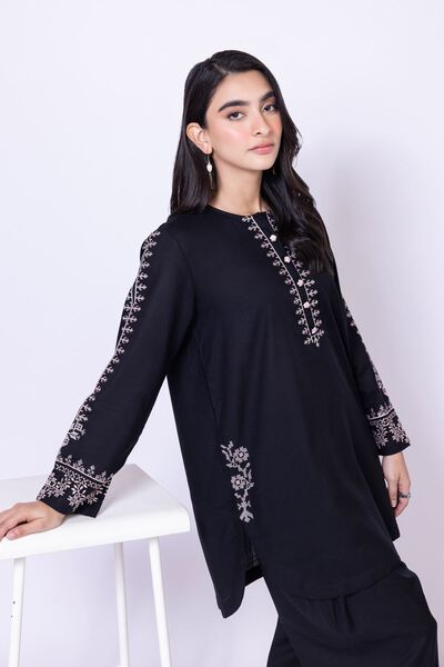 Embroidered | Dull Raw Silk | Kurta | GBP 25.00