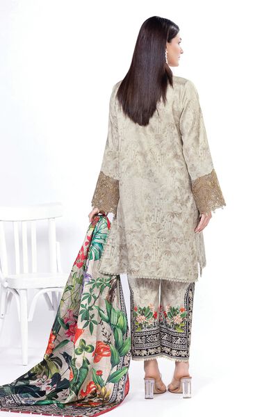 Embroidered | Cotton Satin | Tailored 3 Piece | GBP 37.50
