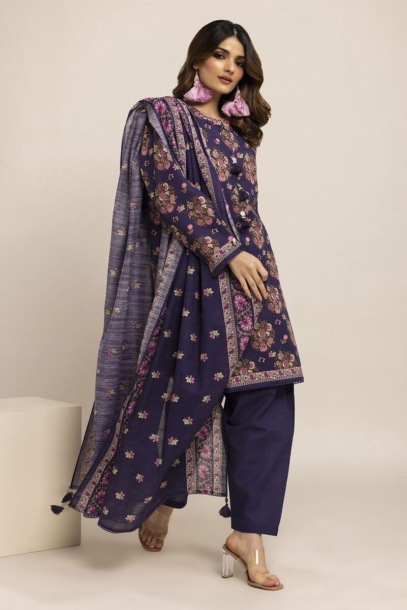 Printed | Light Khaddar | Fabrics 3 Piece | null