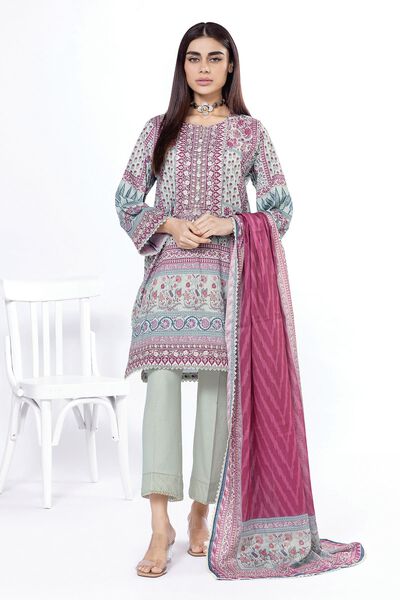 Embroidered | Dobby | Tailored 3 Piece | GBP 25.00