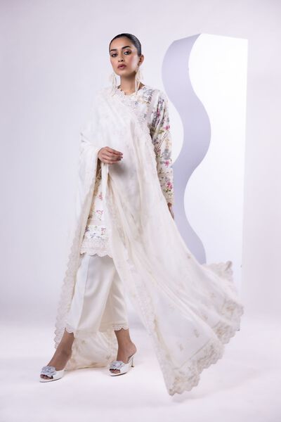 Embroidered | Russian Raw Silk | Pants | GBP 6.00